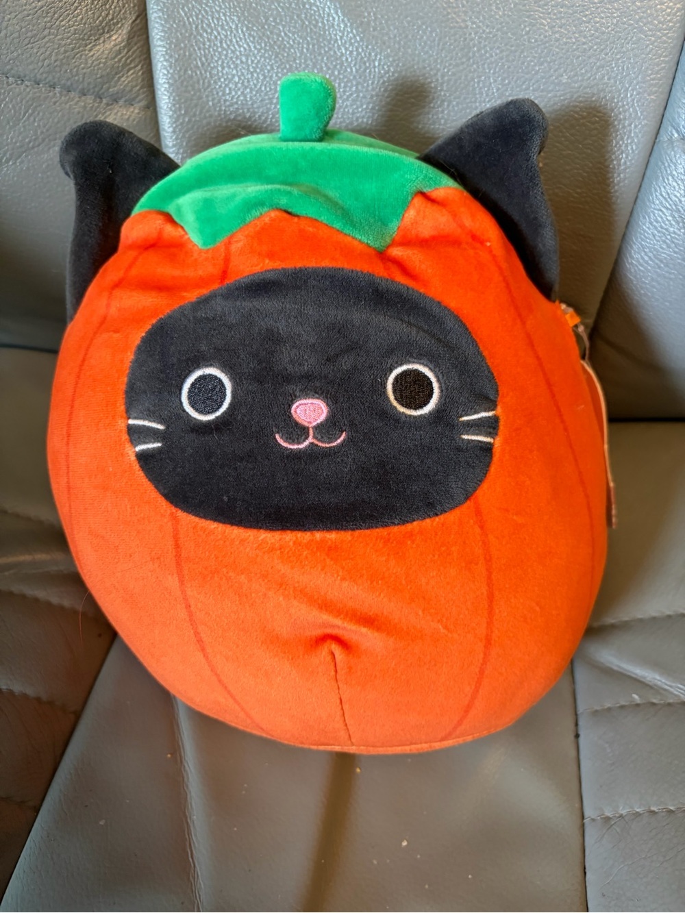 Squishmallow Black Cat Pumpkin Plush